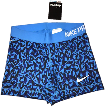 Blue Facet Print - New! Nwt Nike Pros Size Small (400x400)