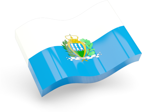Illustration Of Flag Of San Marino - Republic Day 2018 * .png (640x480)