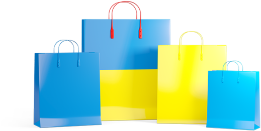 Illustration Of Flag Of Ukraine - Bag (640x480)
