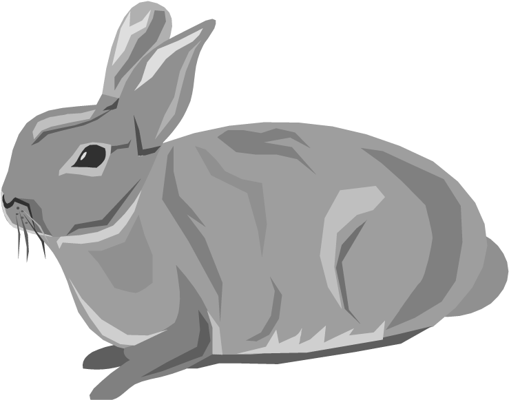 Rabbit Clipart Free Clipart Images Image 4 Clipartix - Bunny Clipart Transparent Background (750x602)