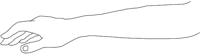 Vector And Hand And Arm Clipart 11672 Favorite Clipartfan - Sketch (640x320)