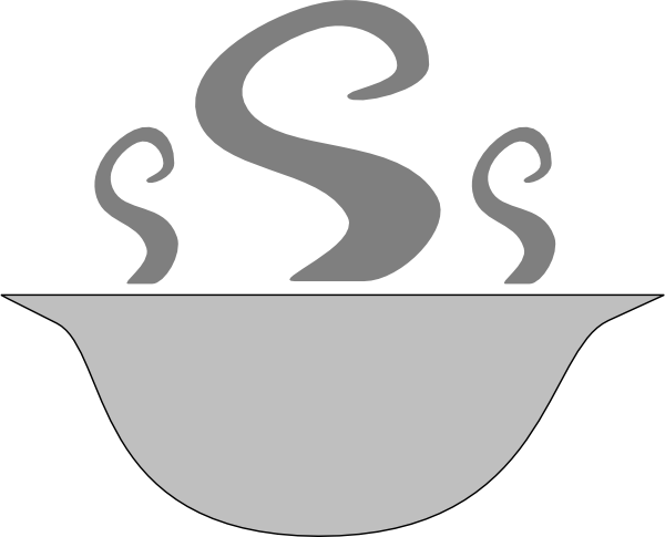 Steam Clip Art - Steaming Bowl Clipart (600x485)