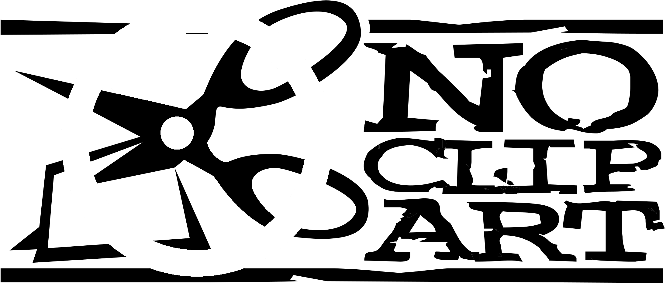 No Clip Art Logo Black And White - No Clip Art Logo Black And White (2400x2400)