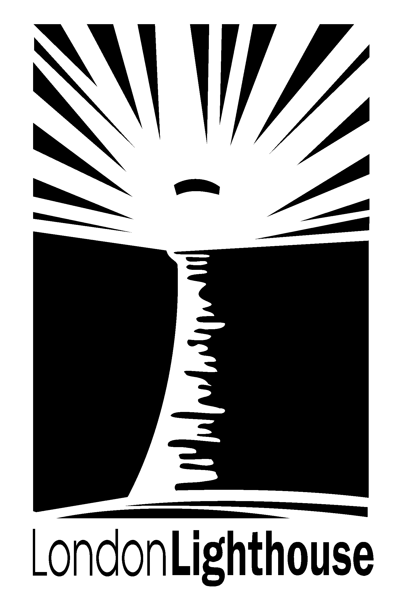 London Lighthouse Logo Black And White - Icon Design (2400x2400)
