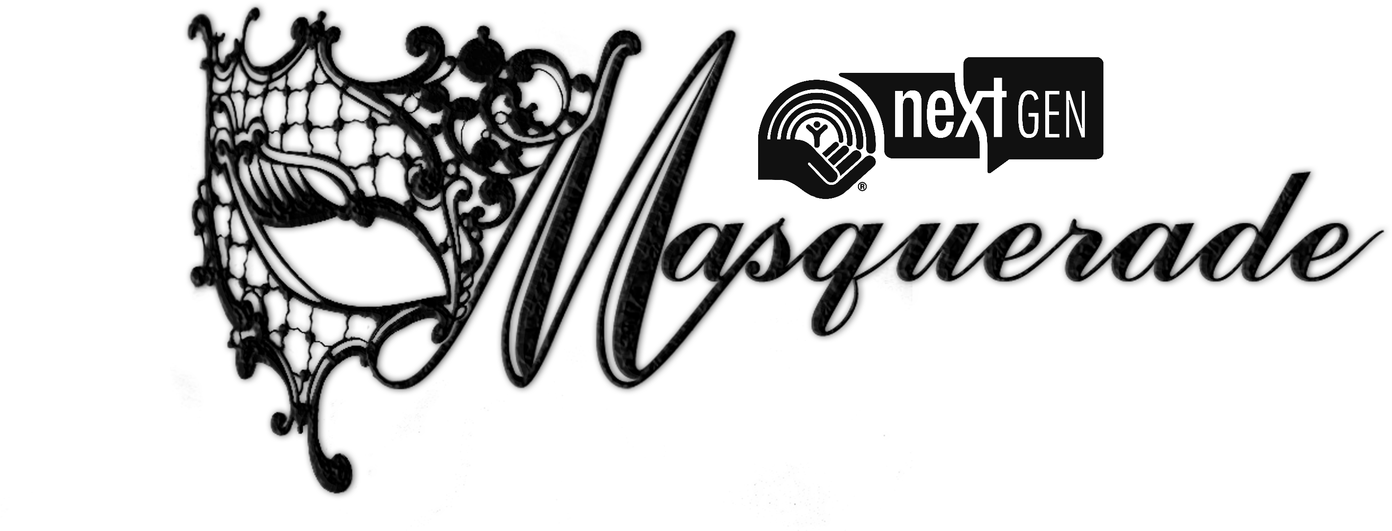 Black And White Masquerade Masks Clip Art Download - Luxury Mask Women's Signature Phantom Of The Opera (3307x1500)
