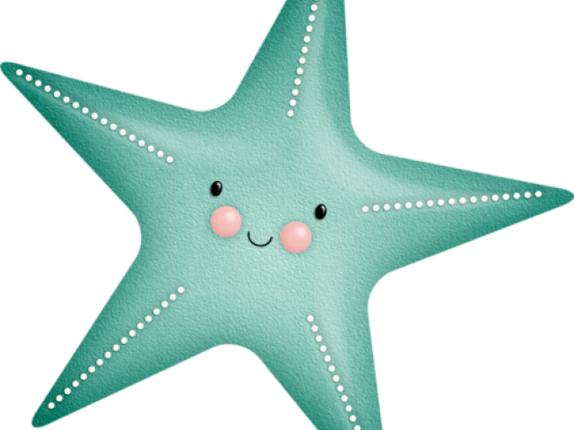 Ocean Clipart Starfish - Cute Sea Star Png (640x480)