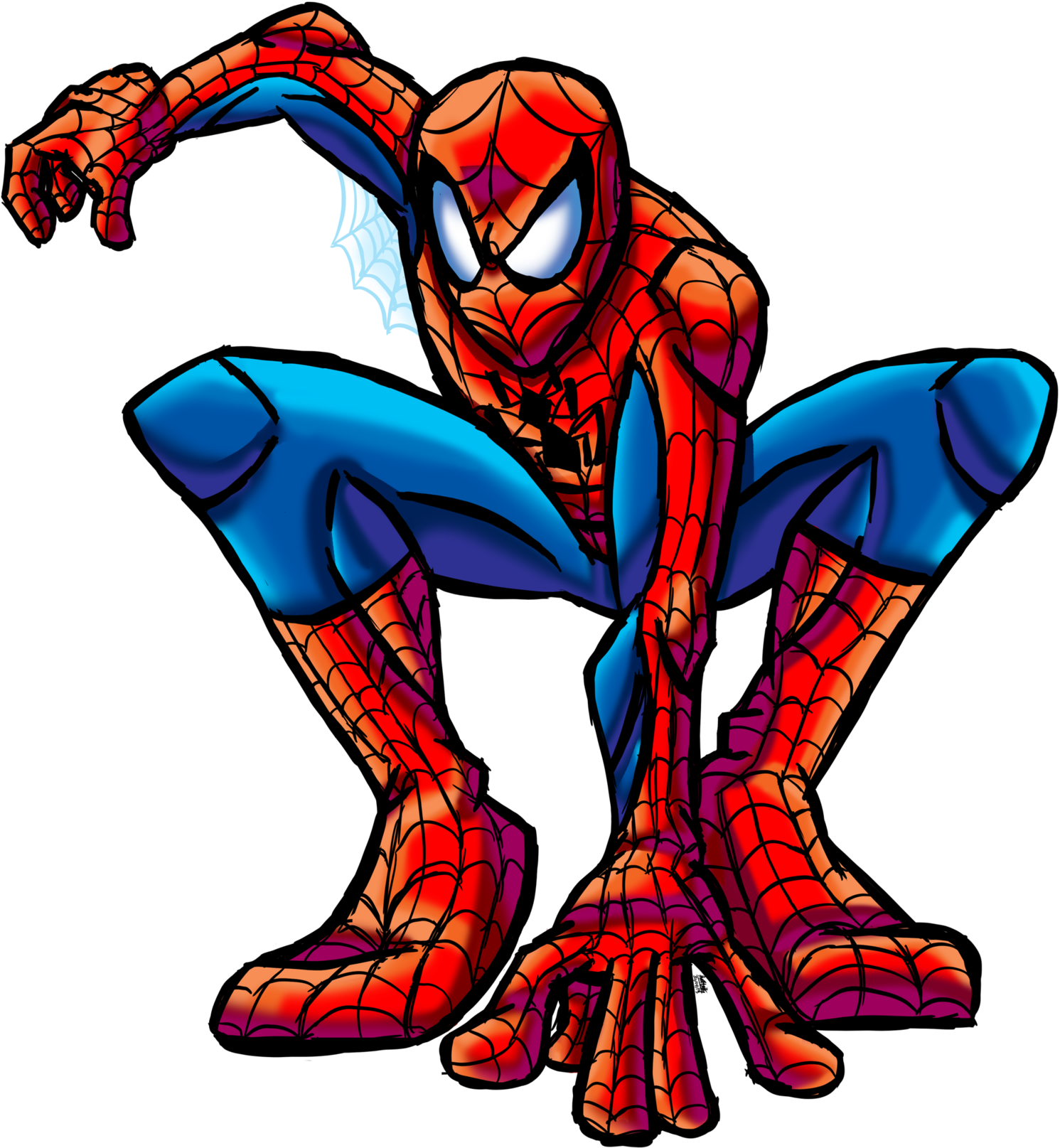 Spectacular Spider-man By Heroart110 - Spectacular Spiderman Clip Art (1600x1705)