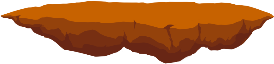 Brown Platform Merged Transparent - Opengameart.org (881x229)