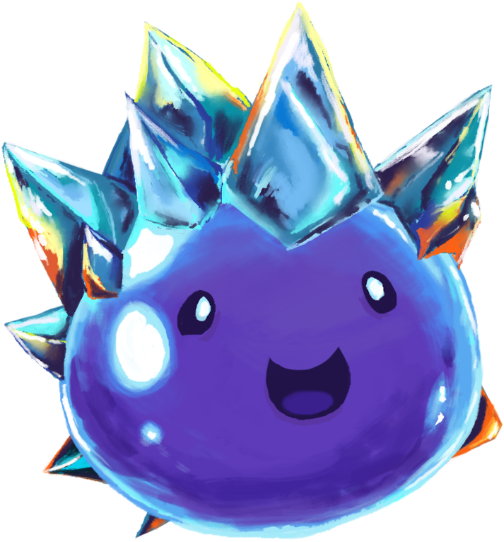 Slime Rancher Crystal Slime My Art The Blue Dance Road - Art (1280x1280)