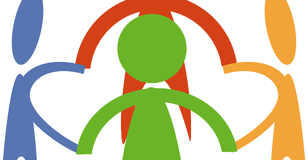 Young People And Communities - People Holding Hands Clipart (616x320)