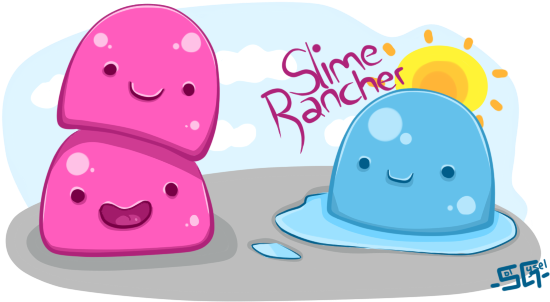 Puddle Slime Rancher By Rms Olympic On Deviantart - Slime Rancher Puddle Slime Art (579x326)