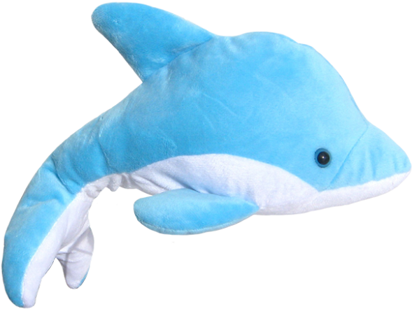 Peluche Golfinho Azul C/som - Stuffed Toy (750x750)