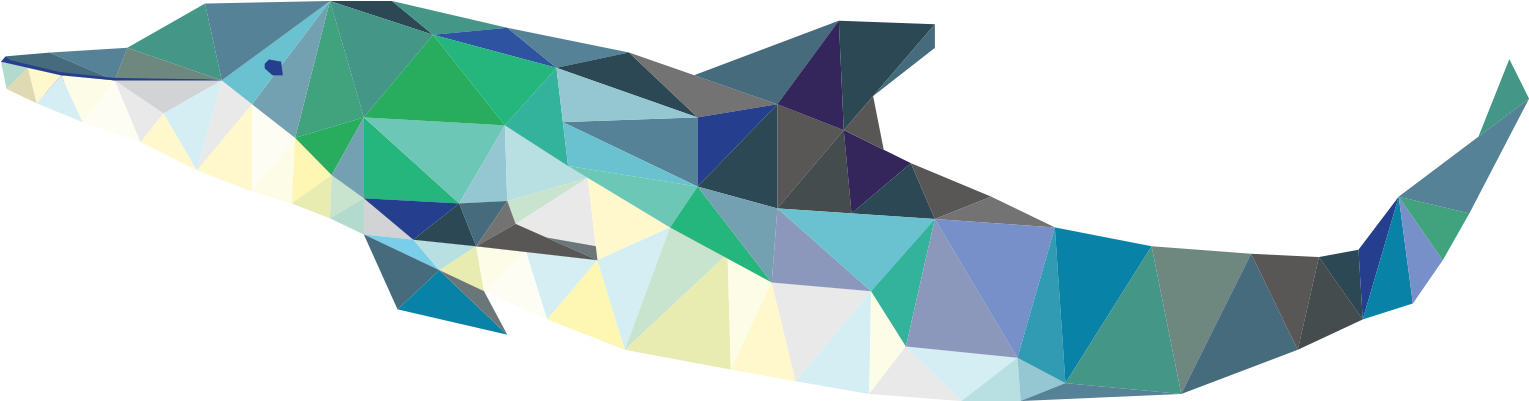 Adorable Amazing 3d Prismatic Dolphin Shower Curtain (1690x714)