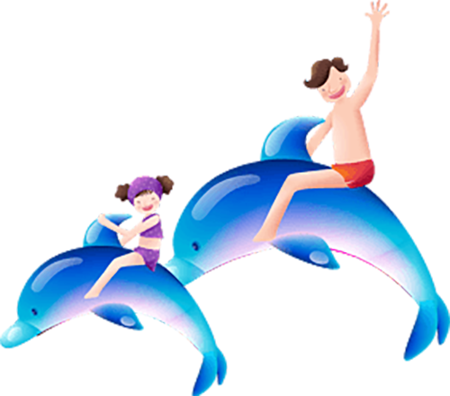 Porque Os Golfinhos - 海豚 卡通 图片 (500x440)