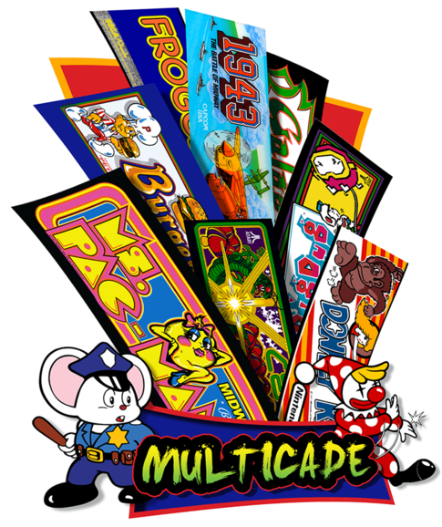 Multicade Side Art - Mappy Arcade (504x600)