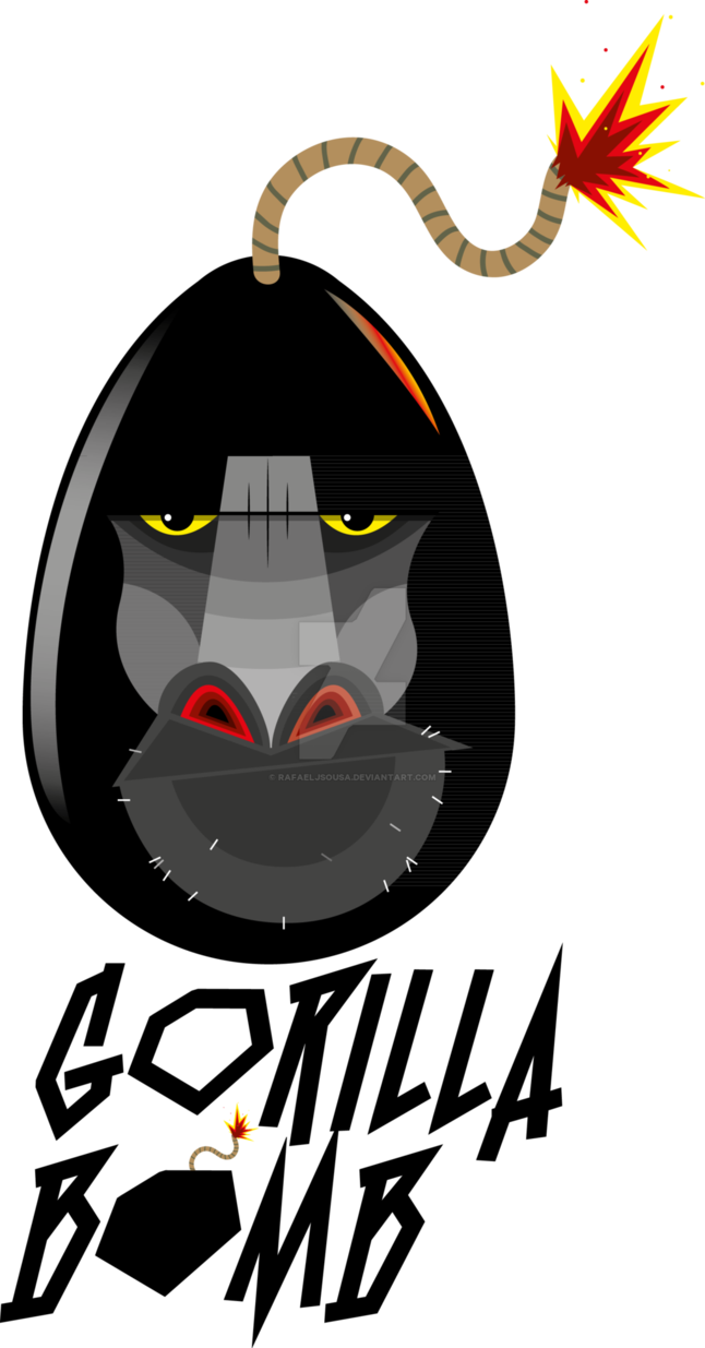 Gorilla Bomb Logo By Rafaeljsousa - Poster (1024x1957)