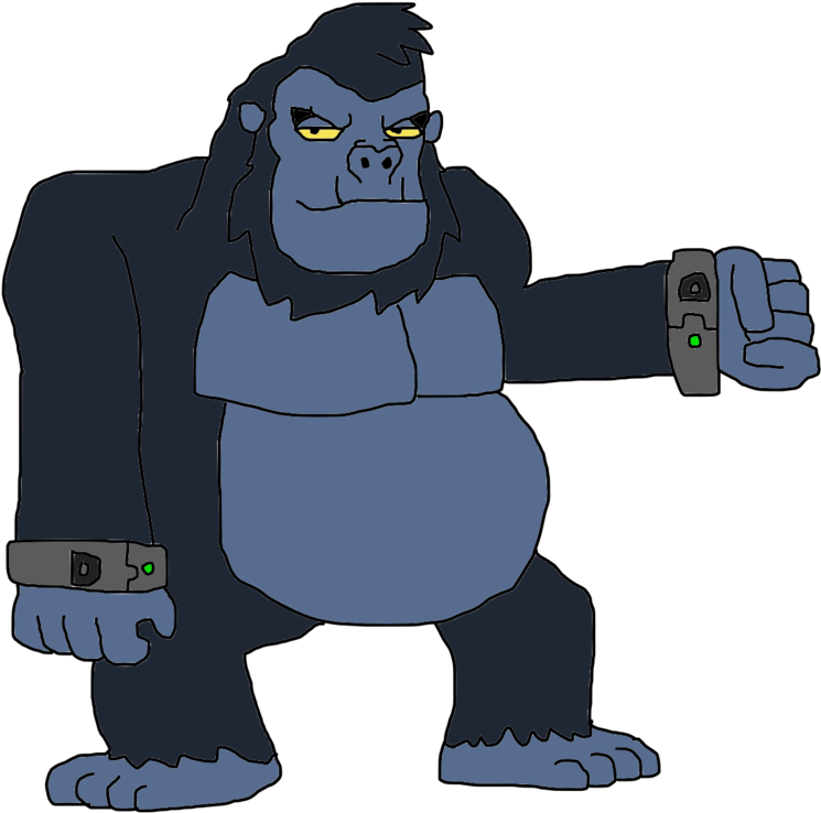 Gorilla Grodd In Jtfm By Joethegreatfox - Gorilla Cartoon Deviant (1032x774)