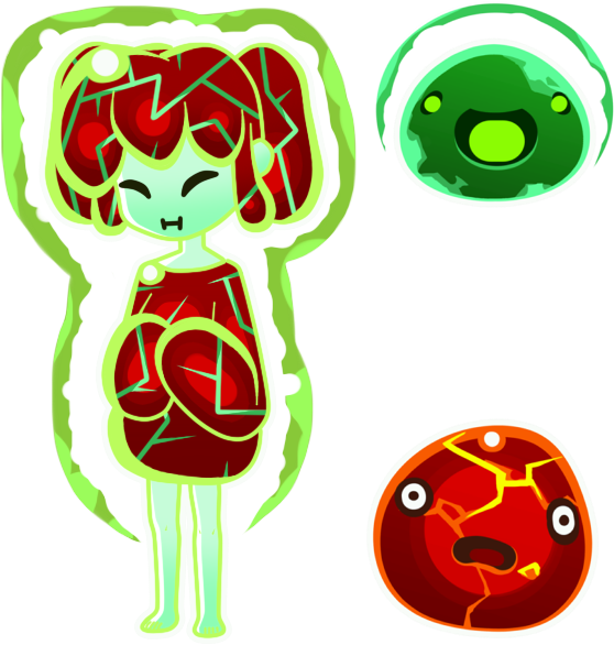 Slime Rancher Slimes Radiation Rad Slime Boom Slime - Slime (575x625)