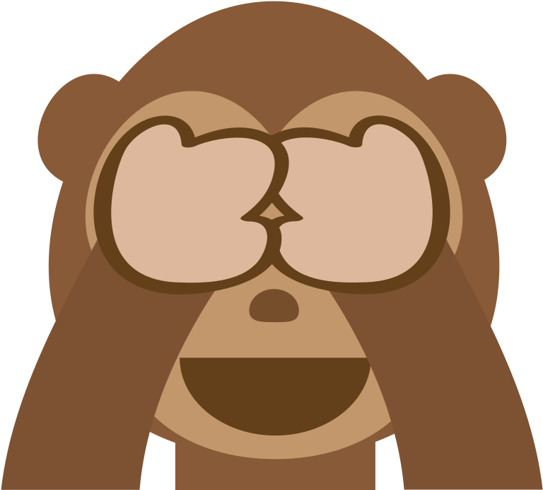File - Emojione1 1f648 - Svg - Sticker Para Whatsapp Gratis (768x768)