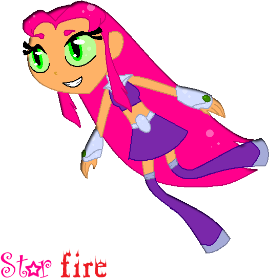 Starfire - Starfire Teen Titans Go Png (711x611)