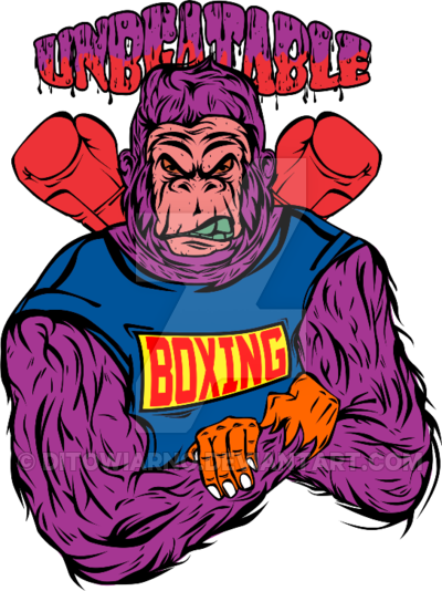 Gorilla Boxing By Rahmad Widiantoro By Ditowiarno - Gorilla Boxing By Rahmad Widiantoro By Ditowiarno (400x534)
