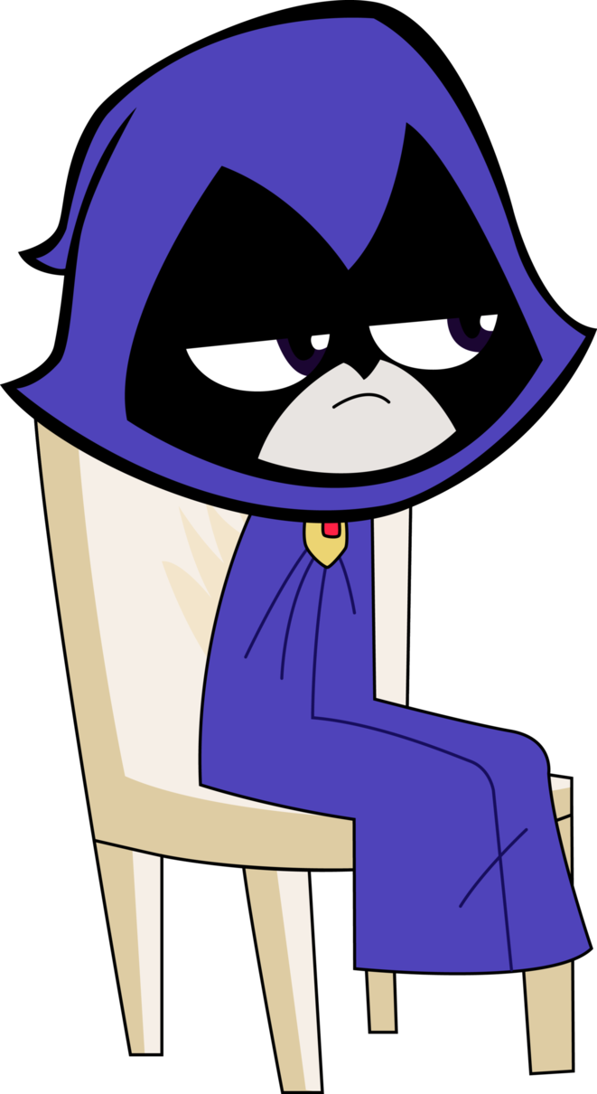 Raven Sitting By Pinkiepieparties - Raven (661x1210)