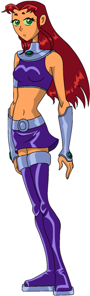 Re-draws - - Teen Titans Starfire Standing (198x616)