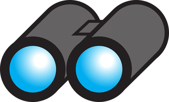 Binoculars Look Lenses Looking Search Spy - Binoculos Png (1280x772)