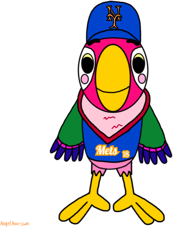1984 New York Mets Parrot Kesha By Angelaka-chan - Fan Art (894x894)