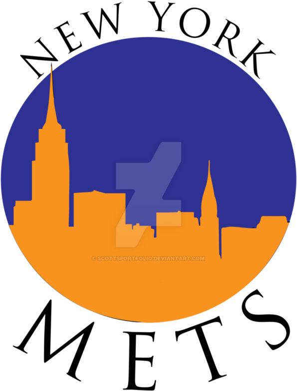 New York Mets Concept Logo By Scottsportfolio - Logos And Uniforms Of The New York Mets (871x918)
