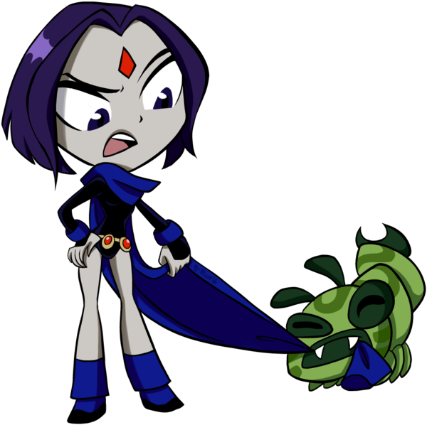 Raven And Beast Boy As Silkie Xd By G Blue16-d6dylt6 - Beast Boy (600x598)