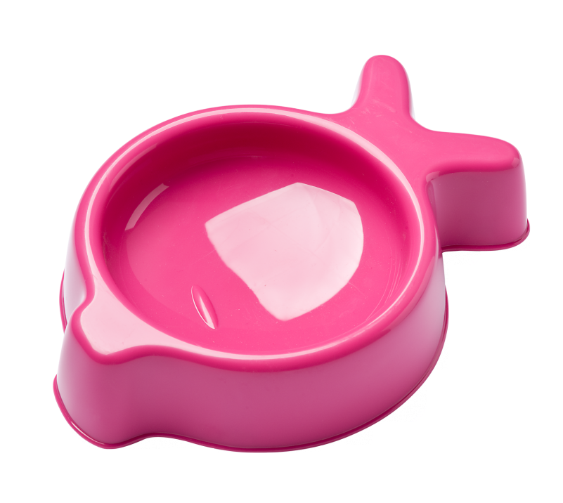 Gamelle Pour Chat Fish - United Pets Fish Cat Bowl - Fish Cat Bowl - Pink (800x800)