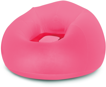 Hot Pink Inflatable Chair - Bean Bag Chair (480x383)