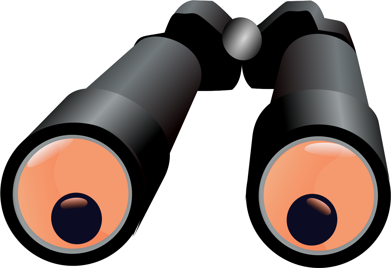 Spying Binoculars Clipart - Imagenes Animadas De Binoculares (2400x1697)