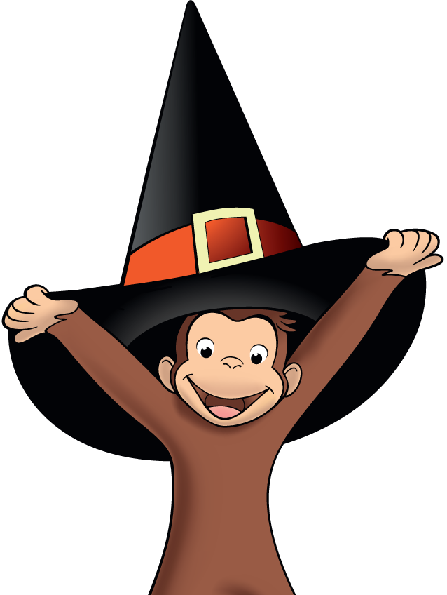 Curious George Halloween Pumpkin (638x848)