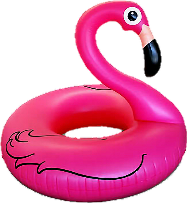 Flamingo Inflatable Pool Summer - Flamingo Pool Party Png (654x712)