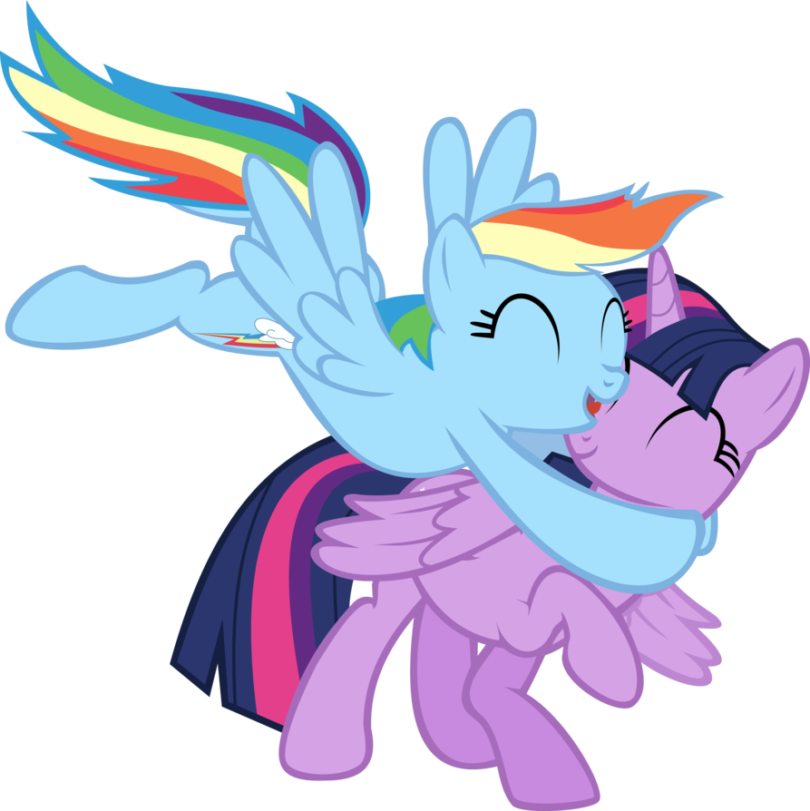 New Flying Buddy By Sagegami - My Little Pony Princess Twilight Sparkle And Rainbow (893x894)