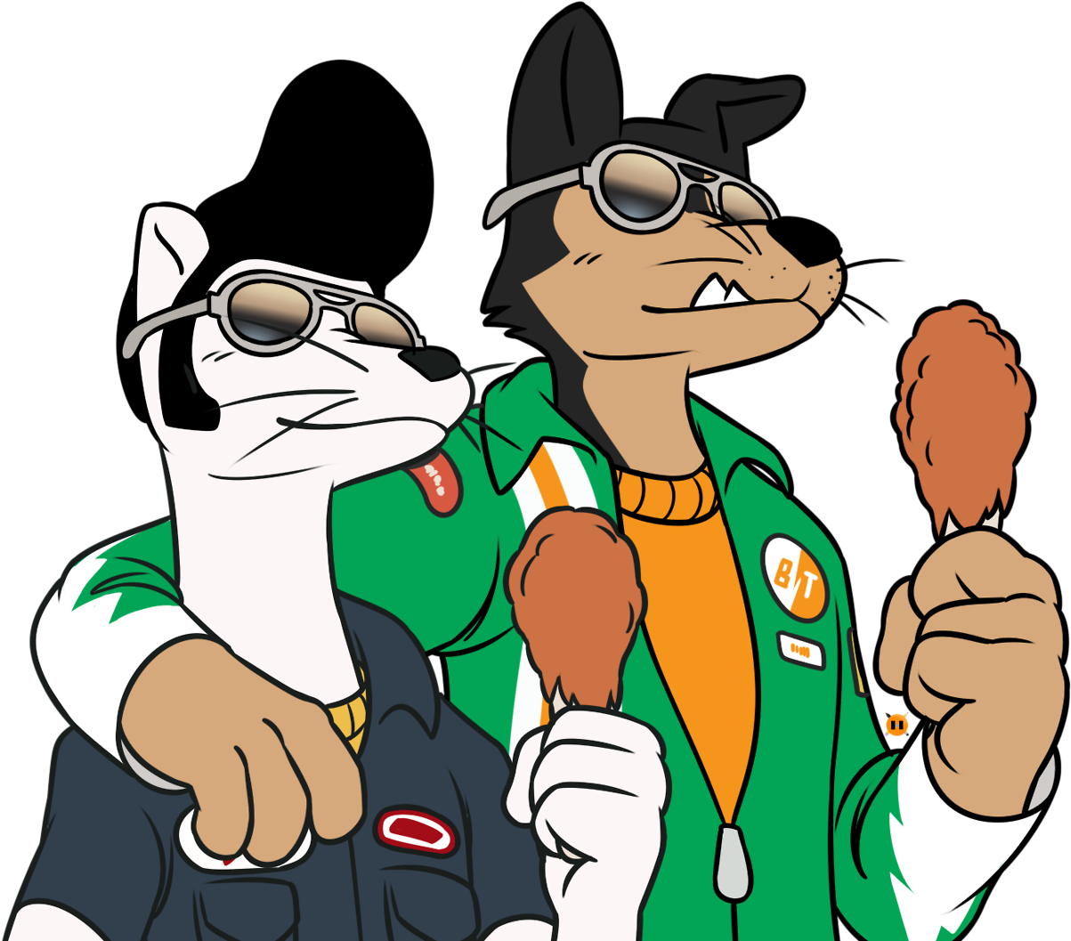 My Art Fan Art Buddy Thunderstruck - Cartoon (1280x1081)