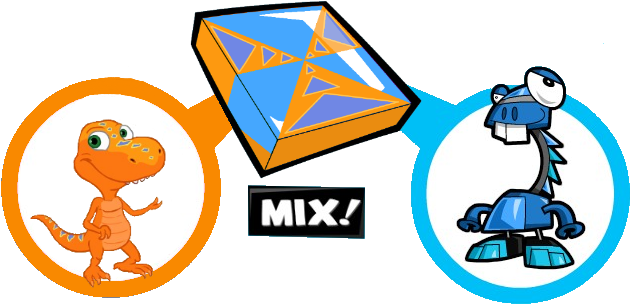 Buddy And Lunk About To Mix By Digiponythedigimon - Buddy And Lunk About To Mix By Digiponythedigimon (671x324)