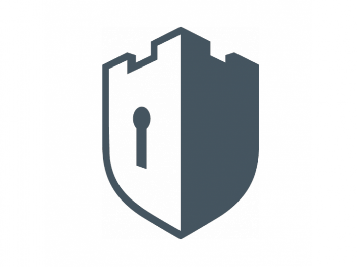 Security Shield Clipart Security Logo - Fortress Security Logo (708x530)