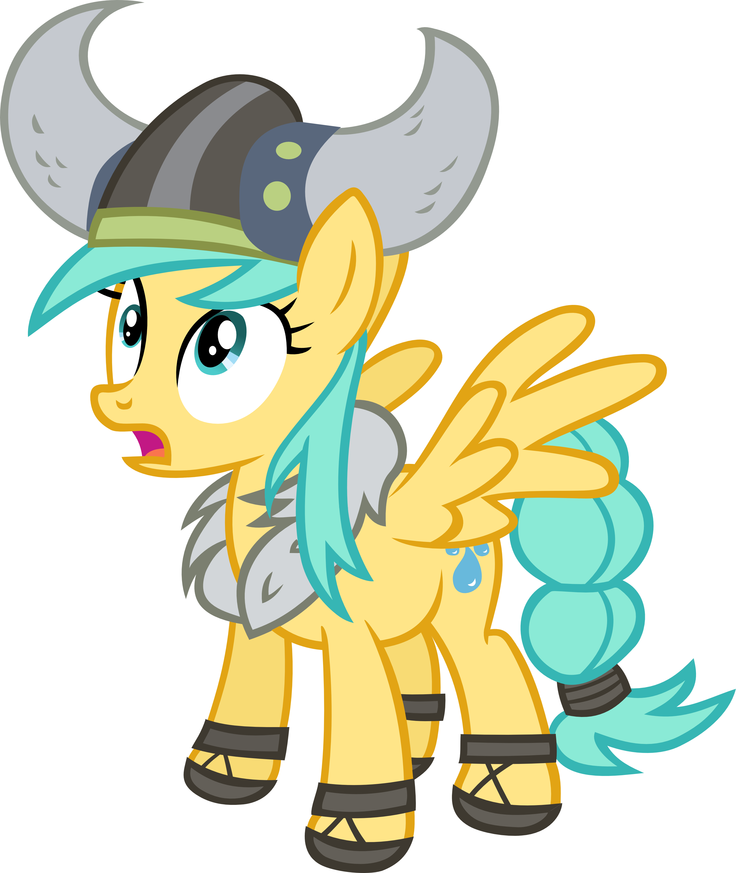 Startled Viking Pony By Ironm17 Startled Viking Pony - Viking Mlp (2980x3536)