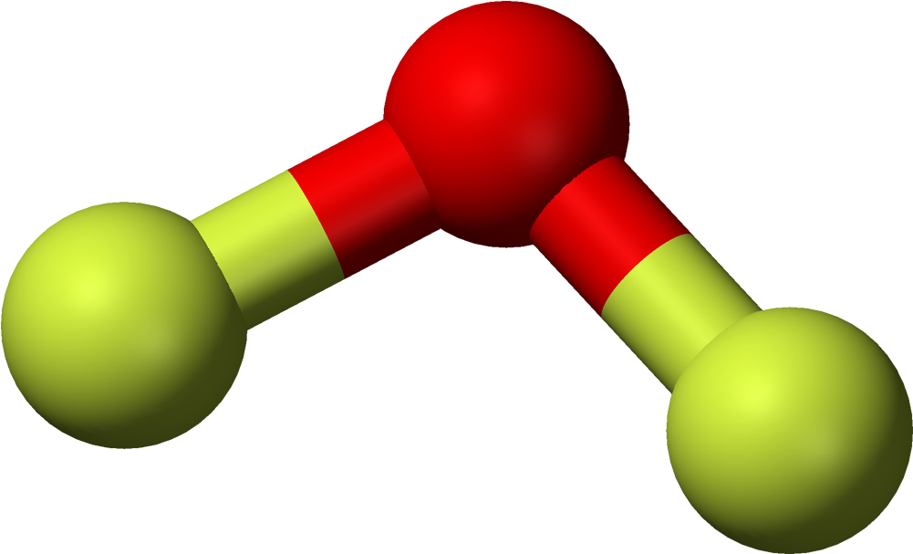 Oxygen Difluoride 3d Balls - Human Body (1100x706)