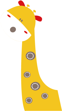 Vector Cartoon Yellow Giraffe 568*568 Transprent Png - Giraffe (568x568)