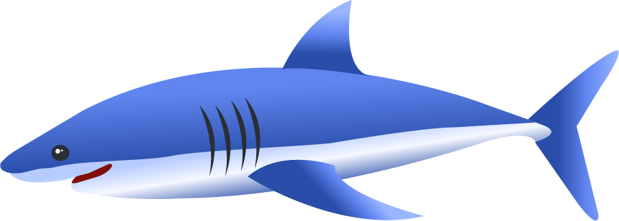 Requiem Shark Blue Euclidean Vector - Tubarão Fundo Do Mar Png (901x322)
