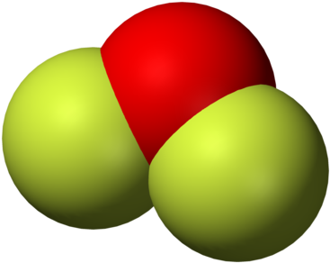 Oxygen Difluoride, An Example Of A Molecule With The - Oxygen Png (400x325)