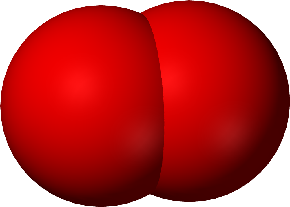 Dioxygen 3d Vdw - Two Oxygen Atoms Bonded Together (1100x813)