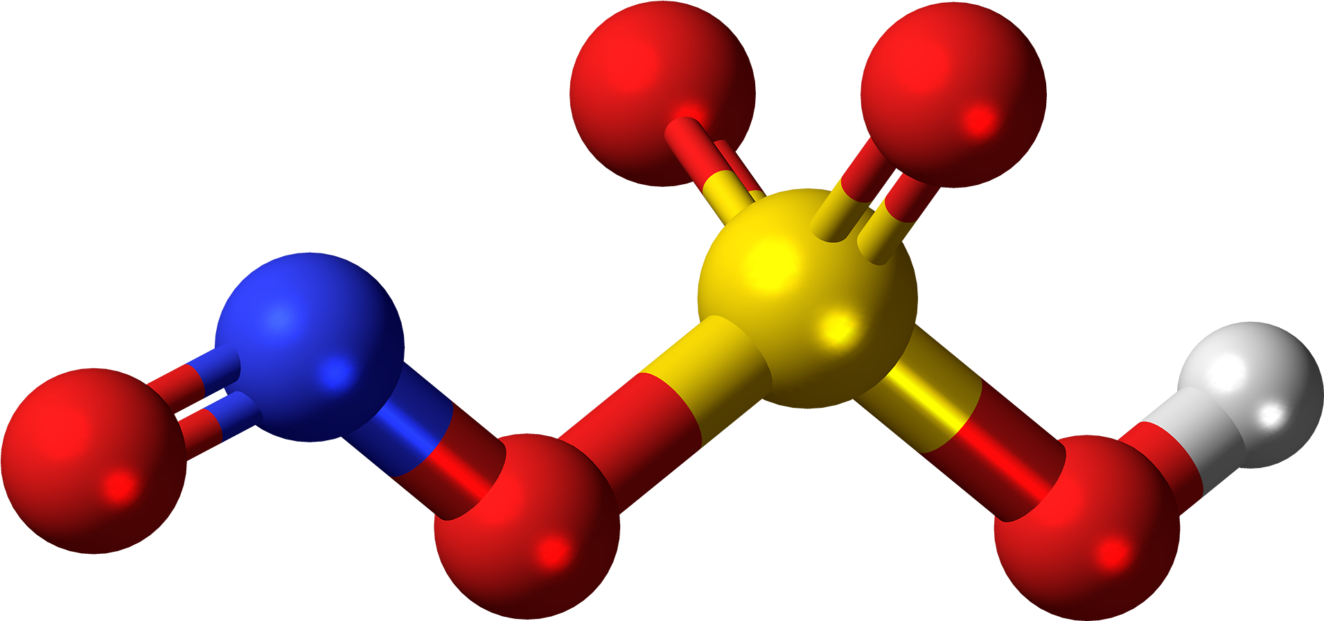 Nitrosylsulfuric Acid Molecule Ball - Sulfamide (2014x1000)