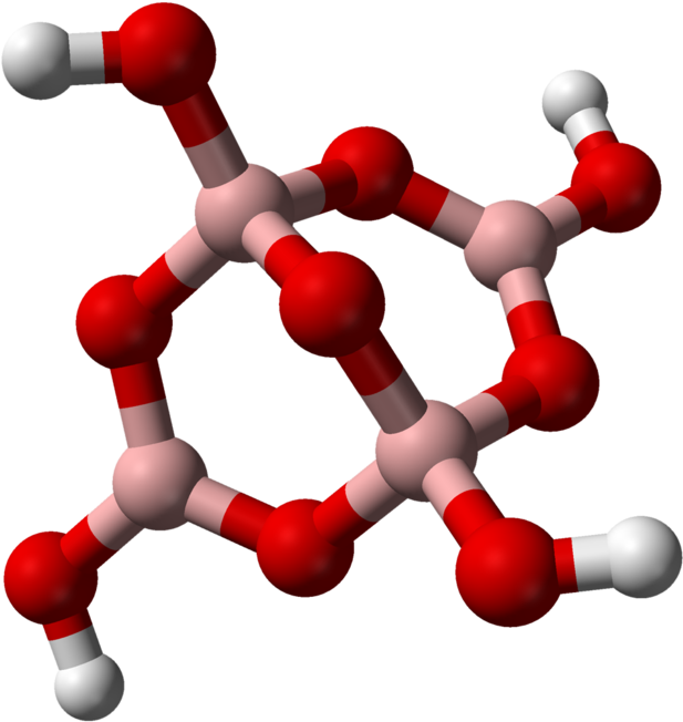 Boron Monoxide - 3d Structure Of Borax (680x778)