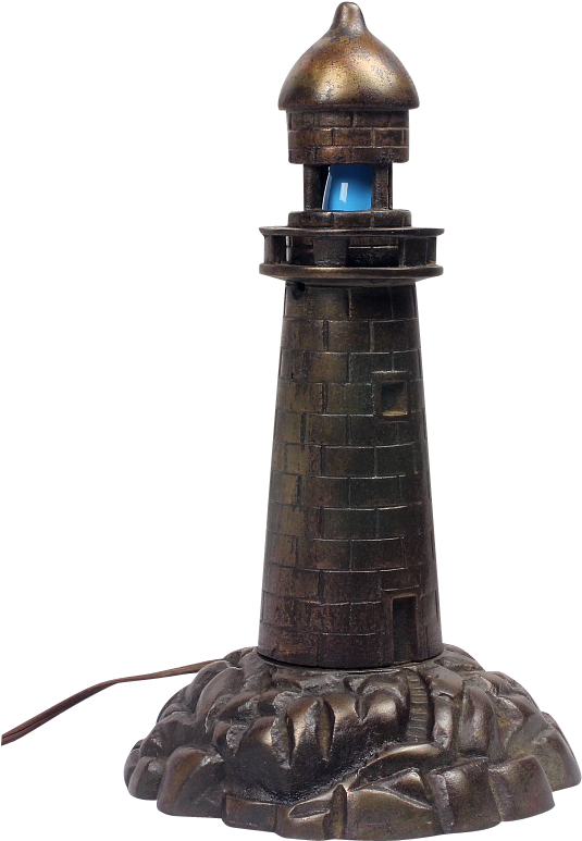 Vintage Bronze Finish Lighthouse Light House Nautical - Lighthouse (772x772)