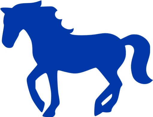 Blue Horse Gif (512x512)